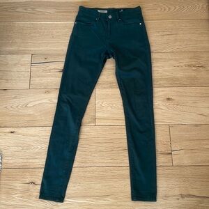 AG skinny jean - dark green color